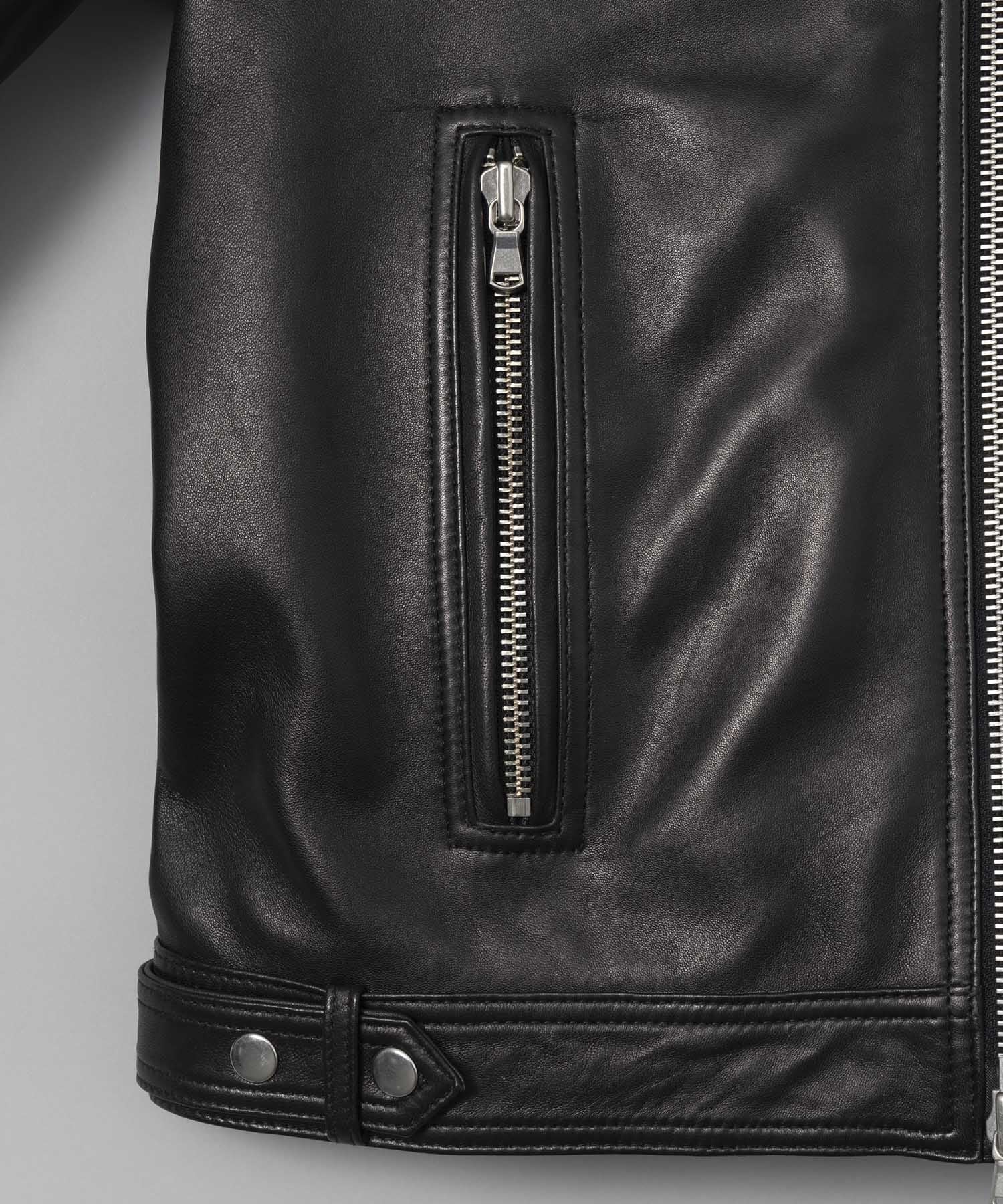 MAISON SPECIAL｜Dress-Fit Sheep Leather Single Rider Jacket