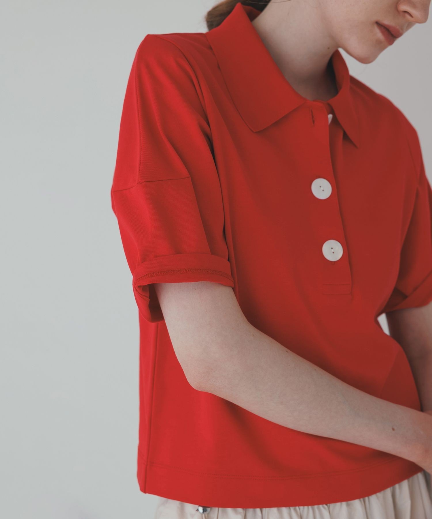 ADAM ET ROPE'｜コクーンスリーブポロシャツ | Rakuten Fashion(楽天