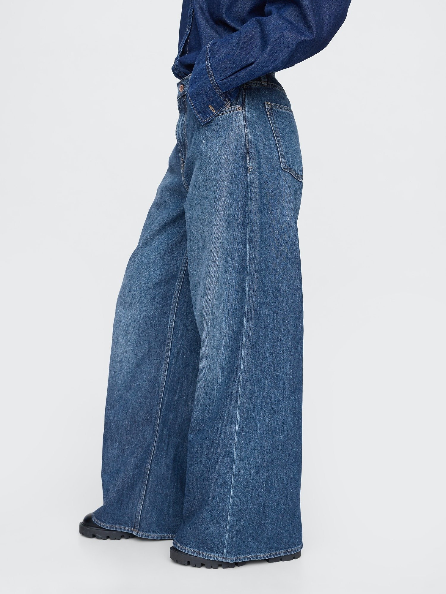 GAP｜(W)スーパーバギーデニム | Rakuten Fashion(楽天ファッション