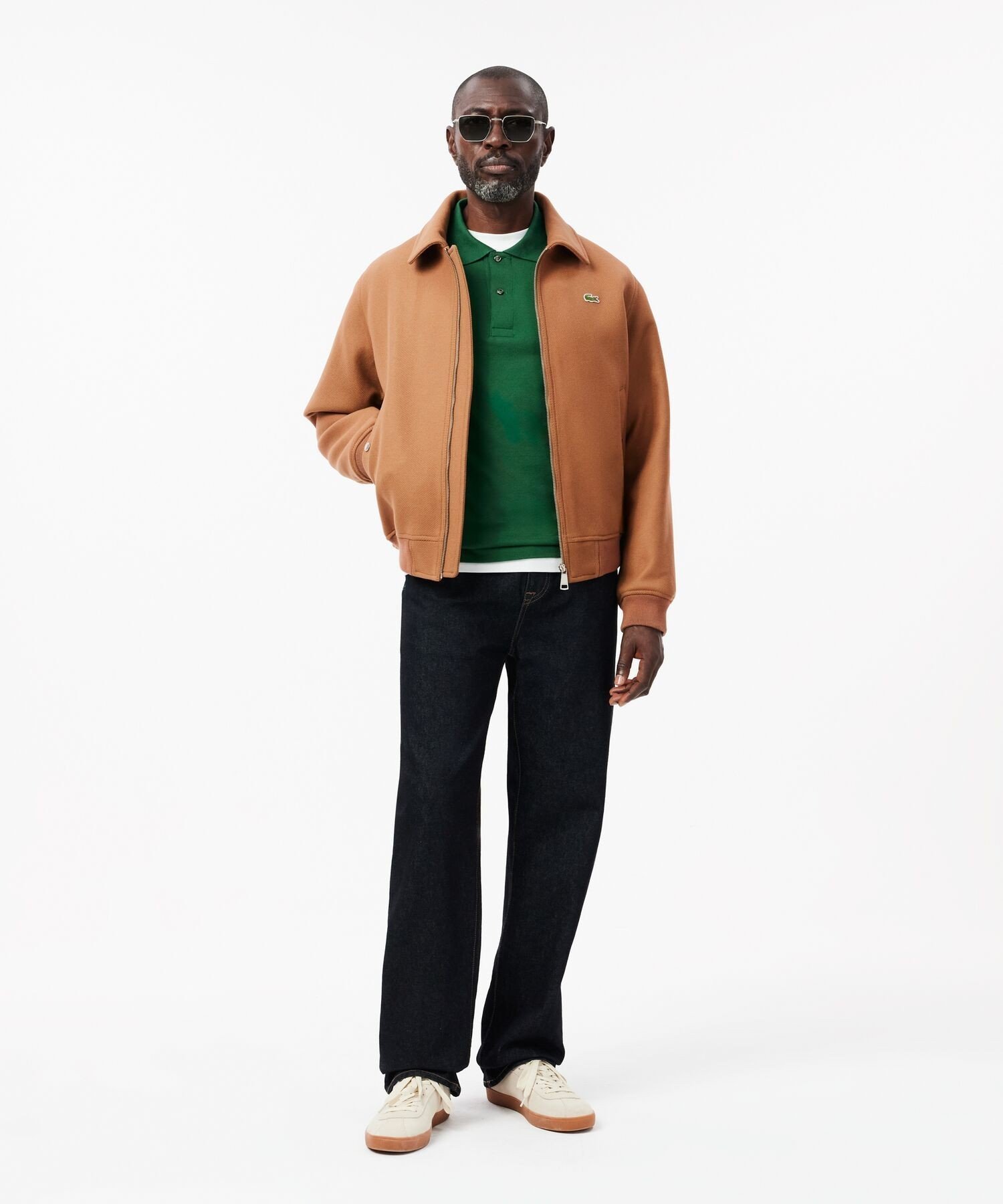 LACOSTE｜裏地キルティング 中綿 ウールアビエイタージャケット