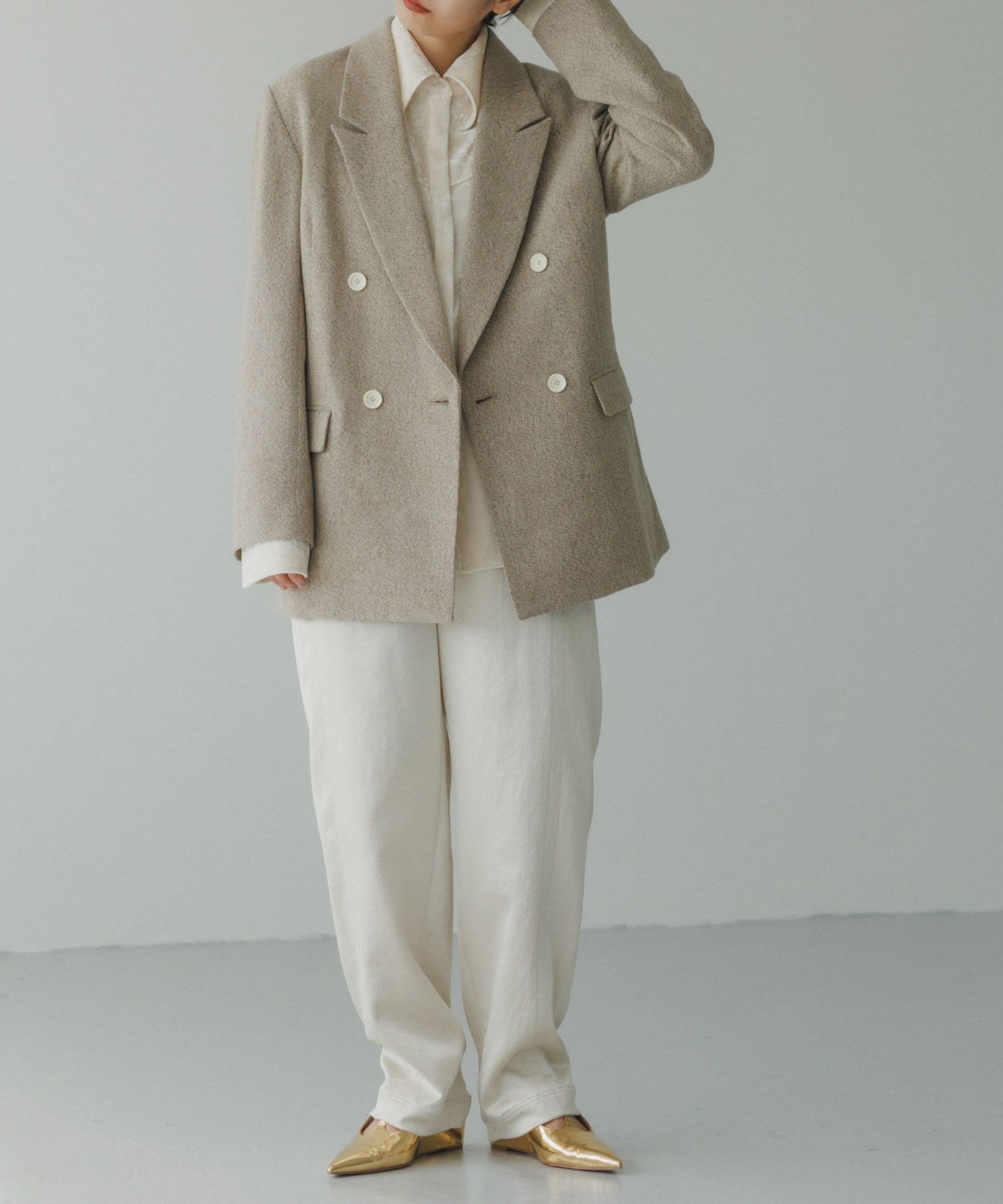 ADAM ET ROPE'｜ウールネップテーラードジャケット | Rakuten Fashion