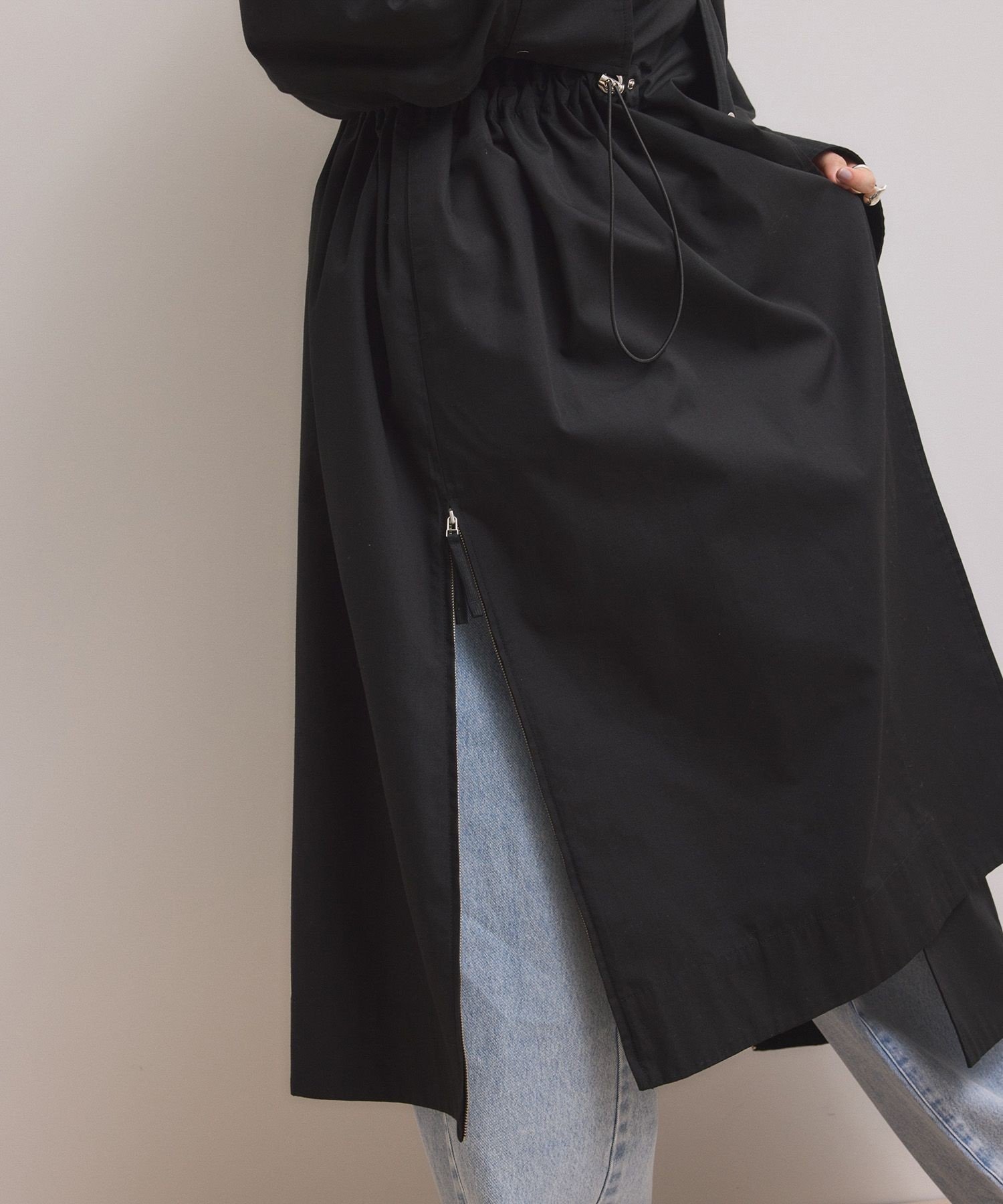 ADAM ET ROPE'｜【WEB限定】・【サステナブル】スタンドカラーロング