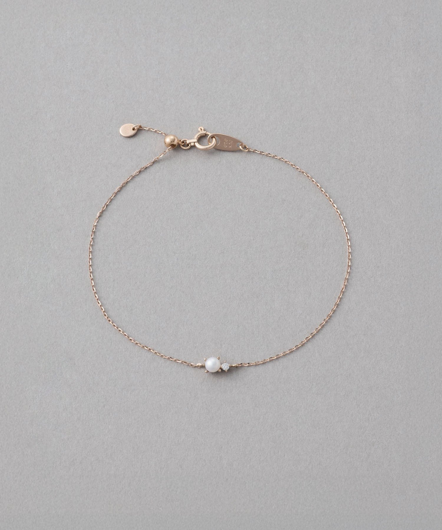 ete｜K10YG ブリリアント ブラウンダイヤモンド ブレスレット