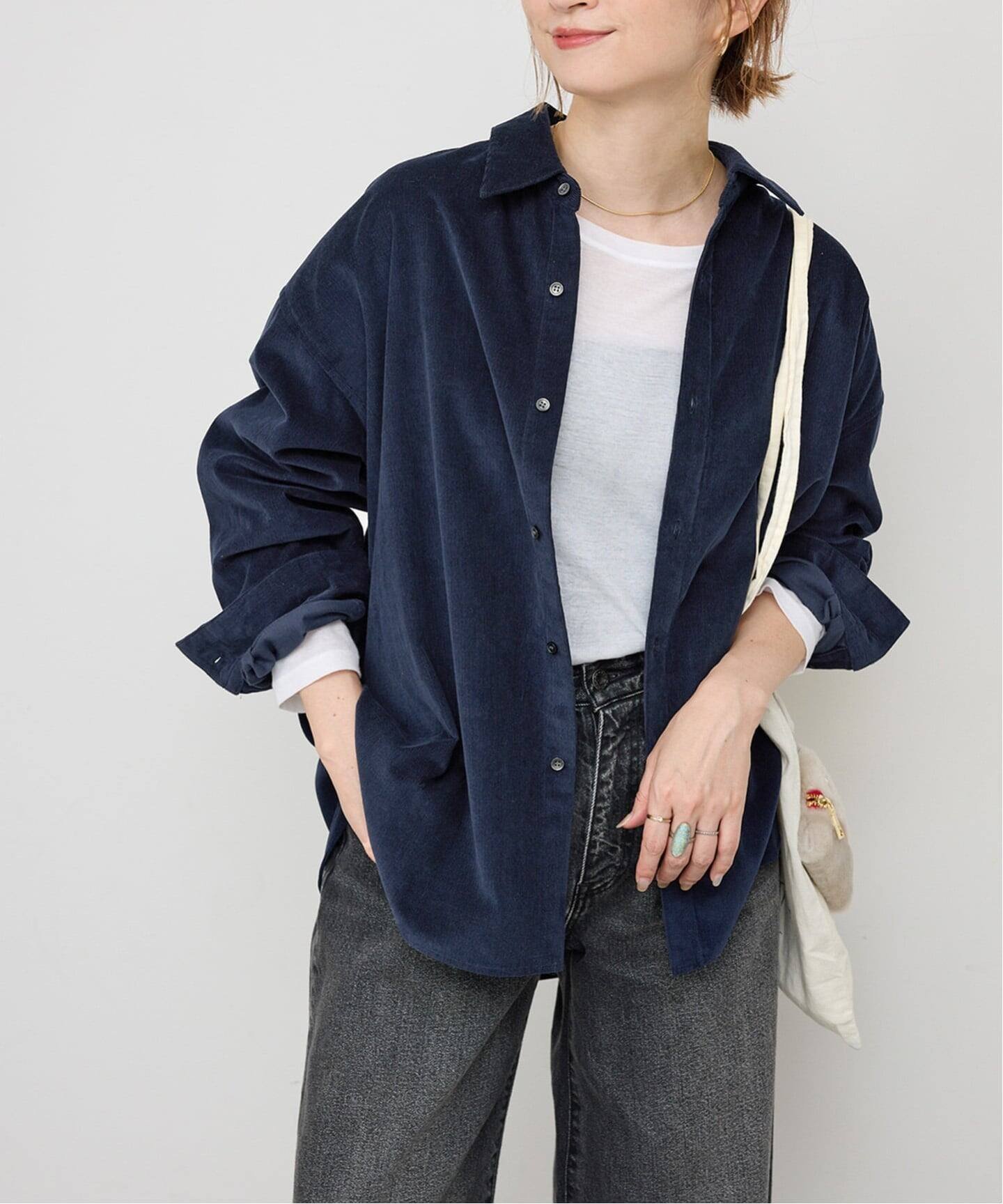 Spick & Span｜《追加》コットンコーデュロイルーズシャツ | Rakuten