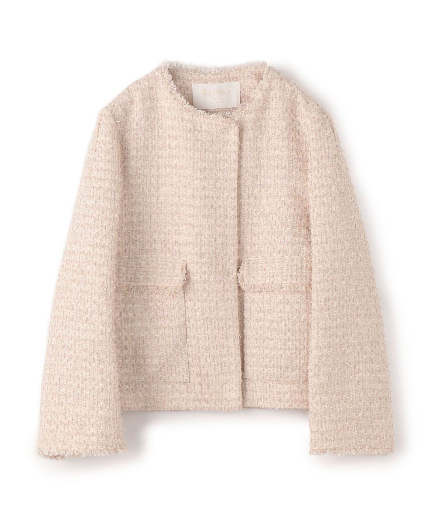 TOMORROWLAND｜ミックスヤーンツイード ノーカラージャケット