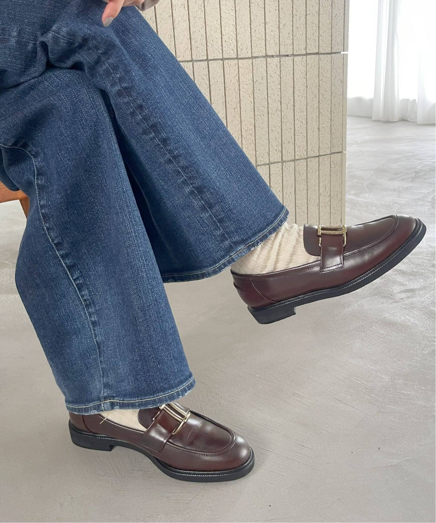 LE TALON｜《追加》レザーメタルモチーフローファー | Rakuten Fashion