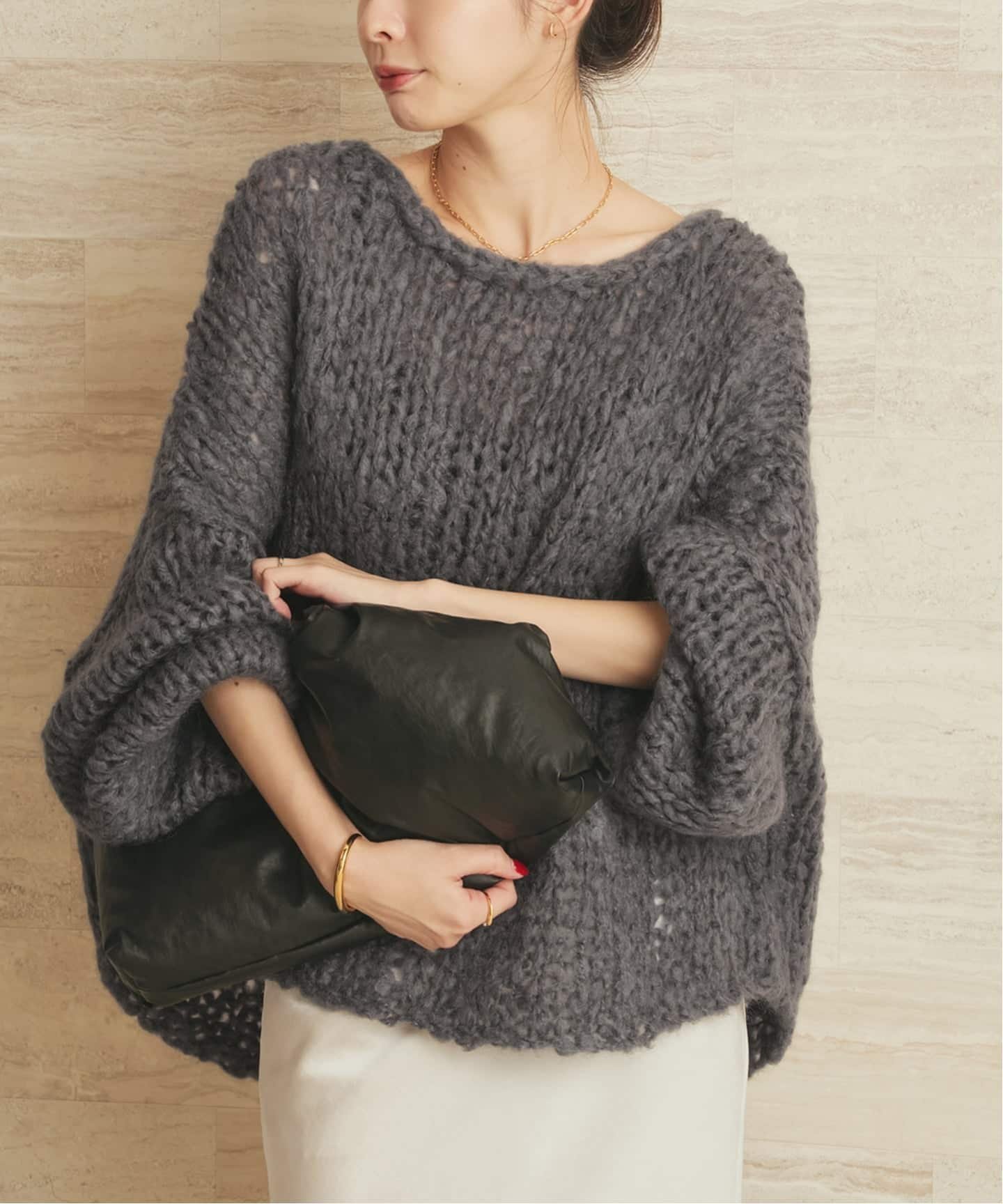 plage｜《追加》HAND KNIT ジャンボタム プルオーバー | Rakuten