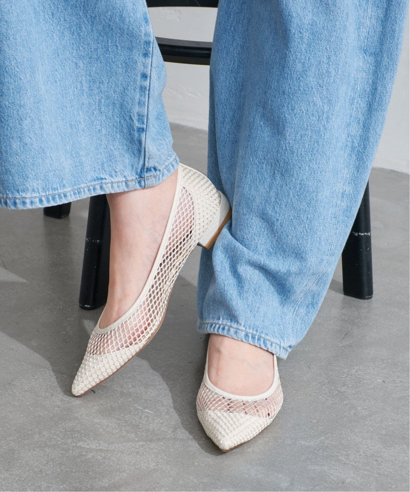 LE TALON｜《追加3》ポインテッドネットフラット | Rakuten Fashion