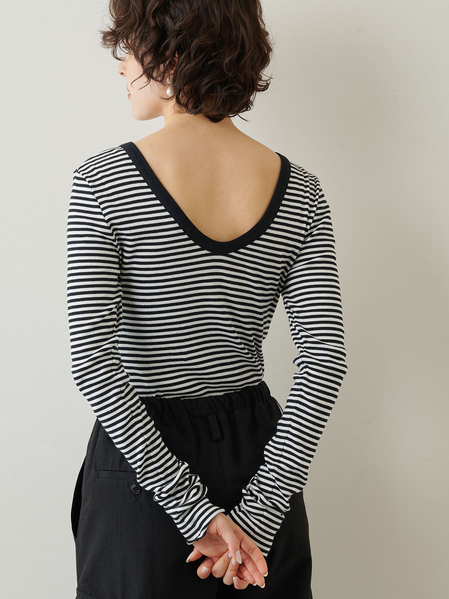 Whim Gazette｜Vバックシャンテレコカットソー | Rakuten Fashion(楽天