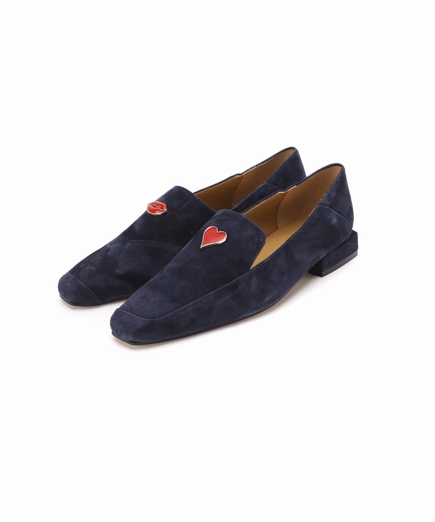 LE TALON｜GRISEレザーナロースクエアモチーフローファー | Rakuten