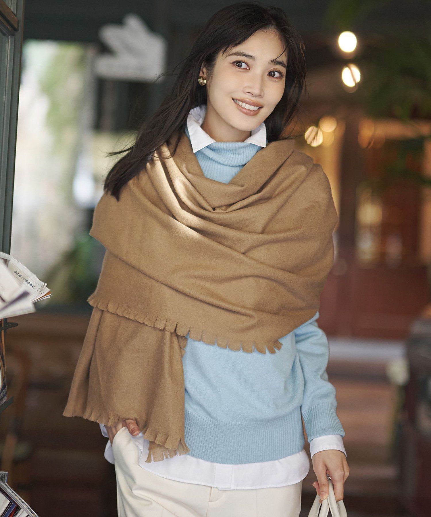 23区｜【滝沢眞規子さん着用/BAILA掲載/洗える】ピュアカシミヤ