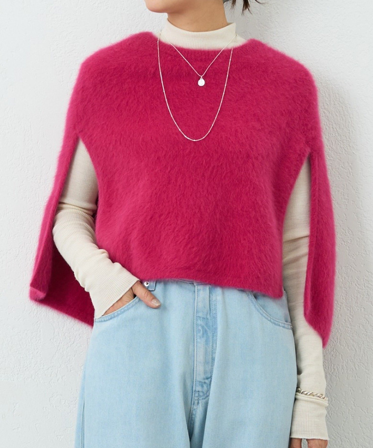 BEARDSLEY｜ファーニットポンチョ | Rakuten Fashion(楽天ファッション