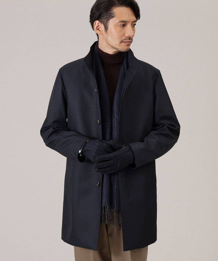 TAKEO KIKUCHI｜【ダウンライナー付】メランジ スタンドカラー コート