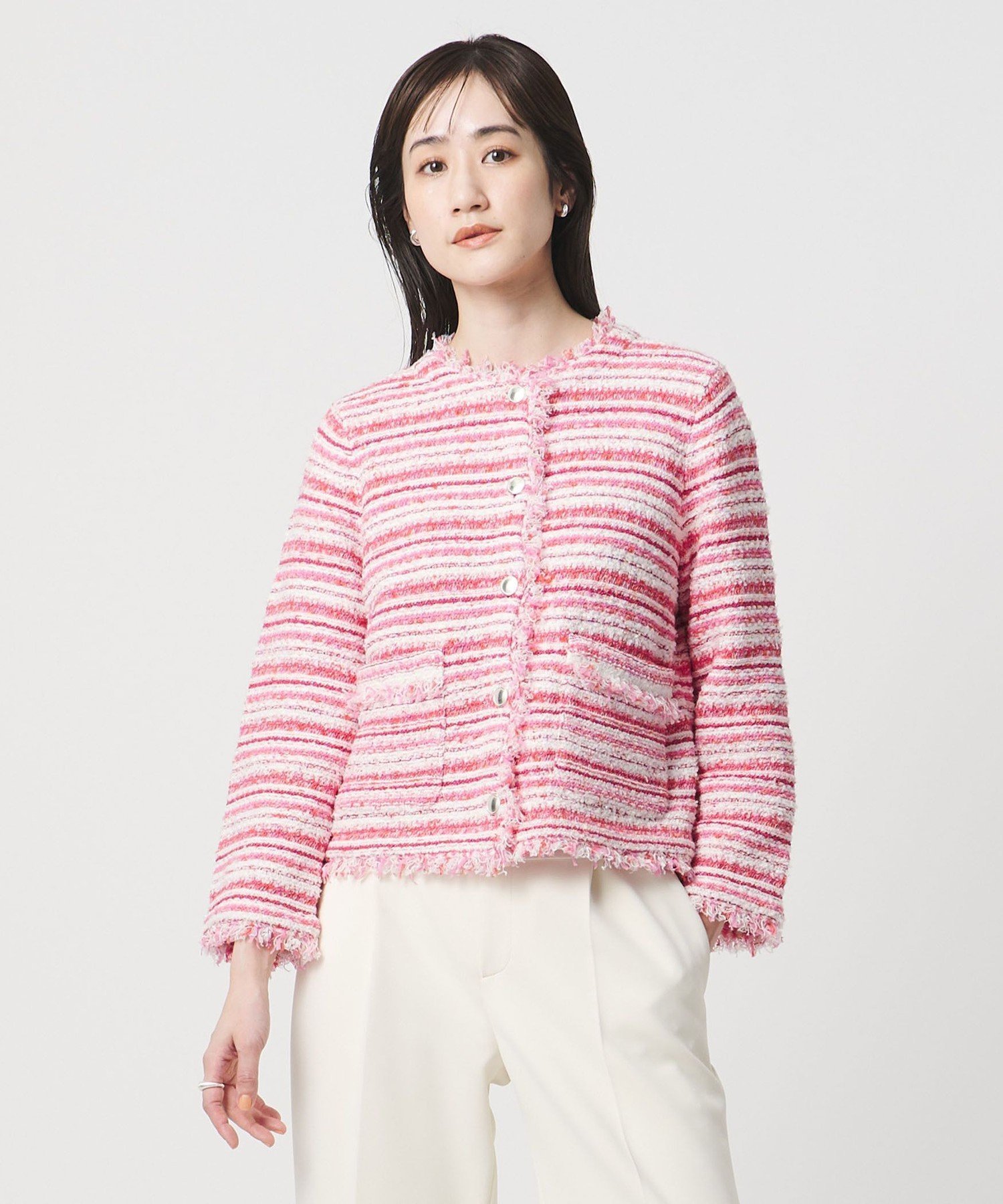 UNITED ARROWS｜カラーミックス ツイードライク カーディガン