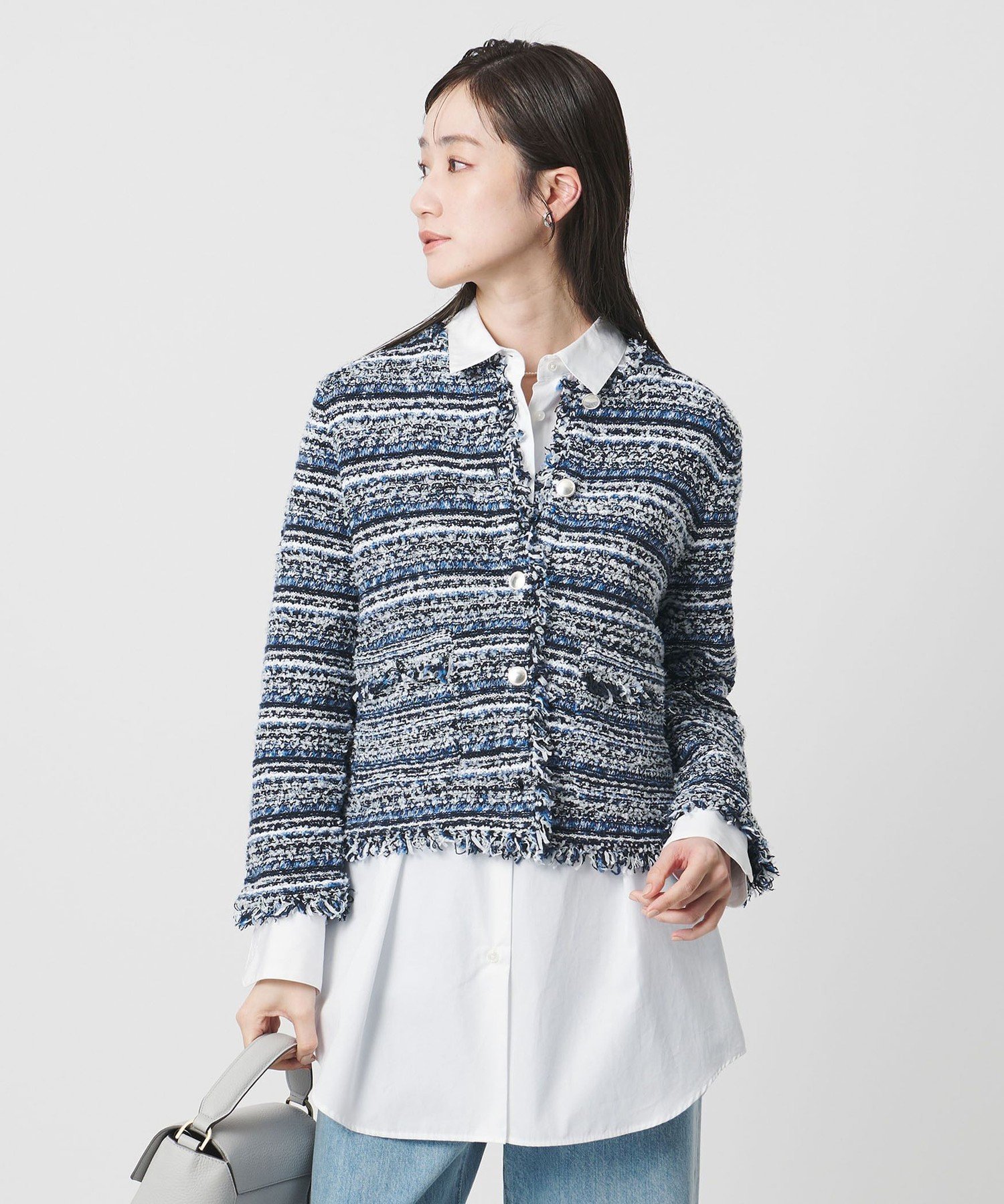 UNITED ARROWS｜カラーミックス ツイードライク カーディガン