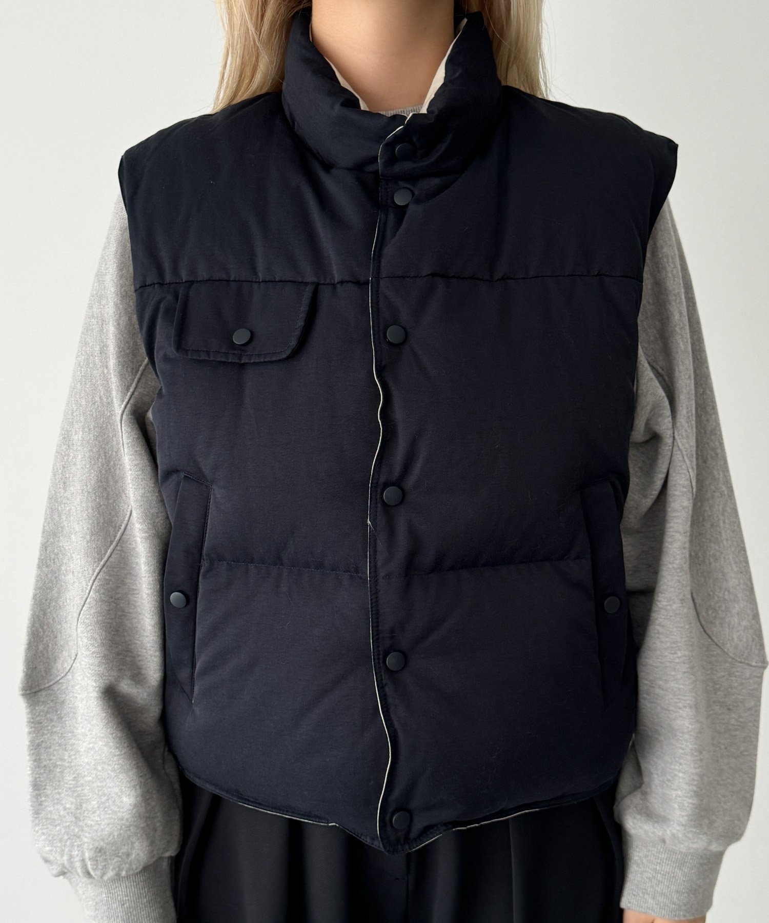 CANAL JEAN｜The PePPer リバーシブルコンパクトダウンベスト