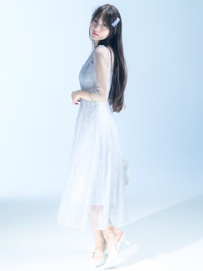 SNIDEL｜スパークルレースドレス | Rakuten Fashion(楽天ファッション
