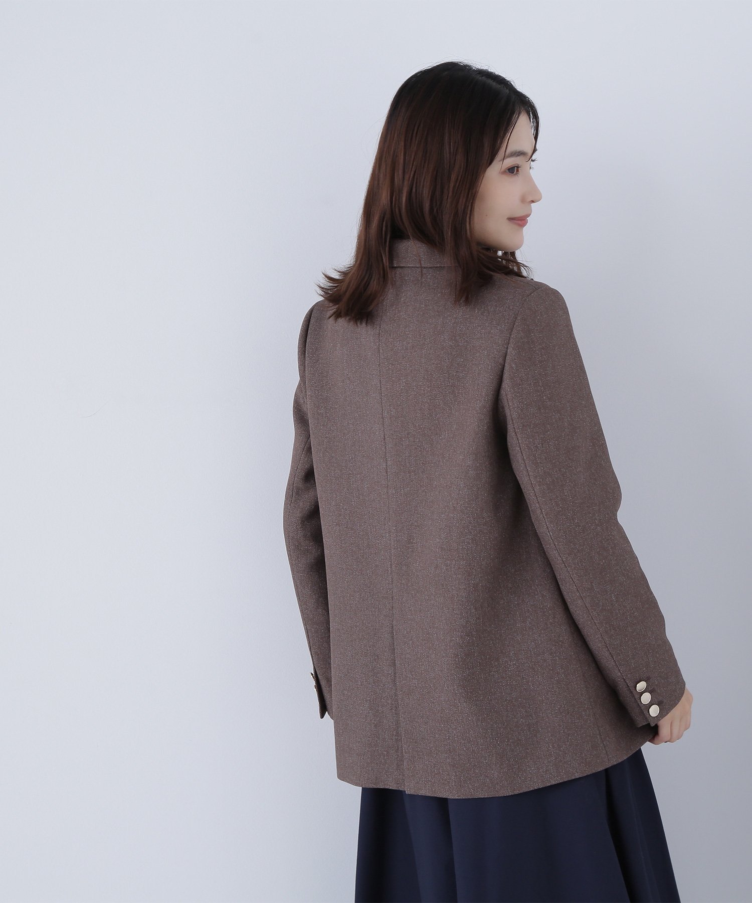 NATURAL BEAUTY BASIC ダブルブレストボクシージャケットII ナチュラルビューティーベーシック NATURAL BEAUTY BASIC ダブル