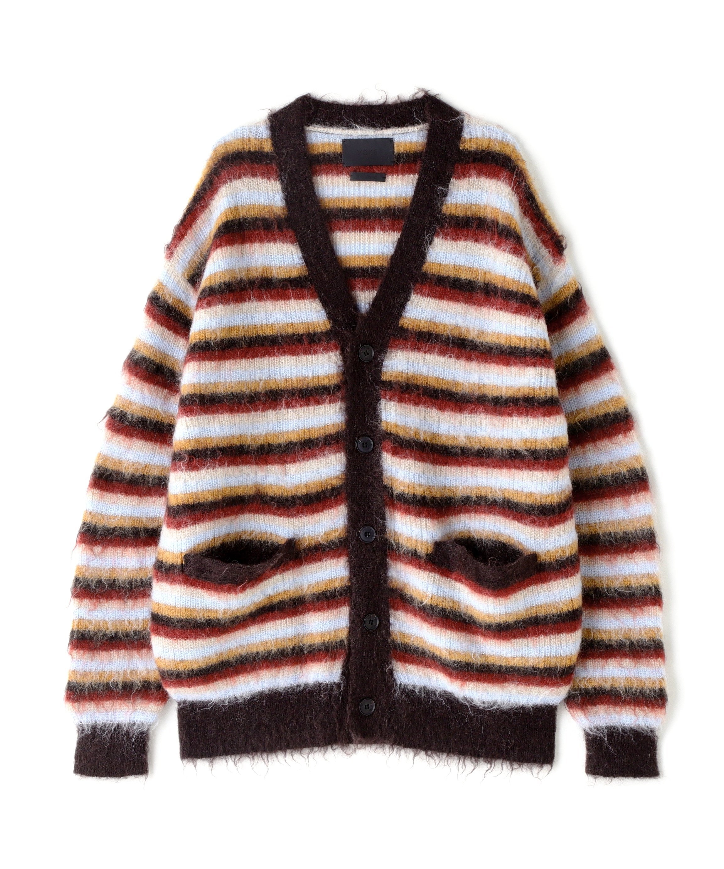 GARDEN TOKYO｜YOKE/ヨーク/MOHAIR BORDER CARDIGAN | Rakuten Fashion