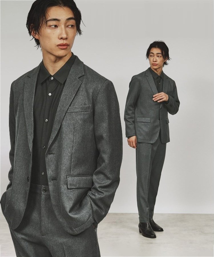 tk.TAKEO KIKUCHI｜【上下2点セット】エステルサージセットアップ