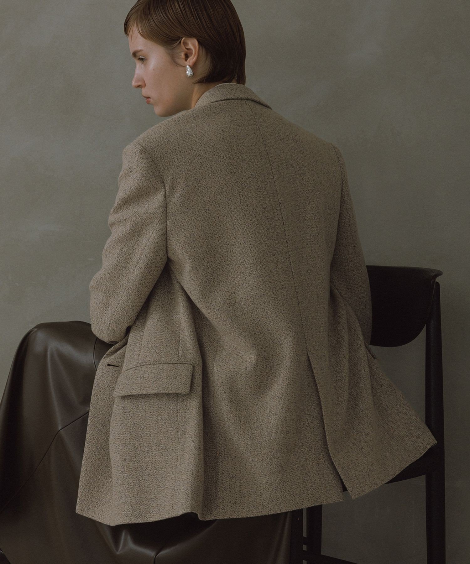 ADAM ET ROPE'｜【EMOELLE】ウールネップテーラードジャケット
