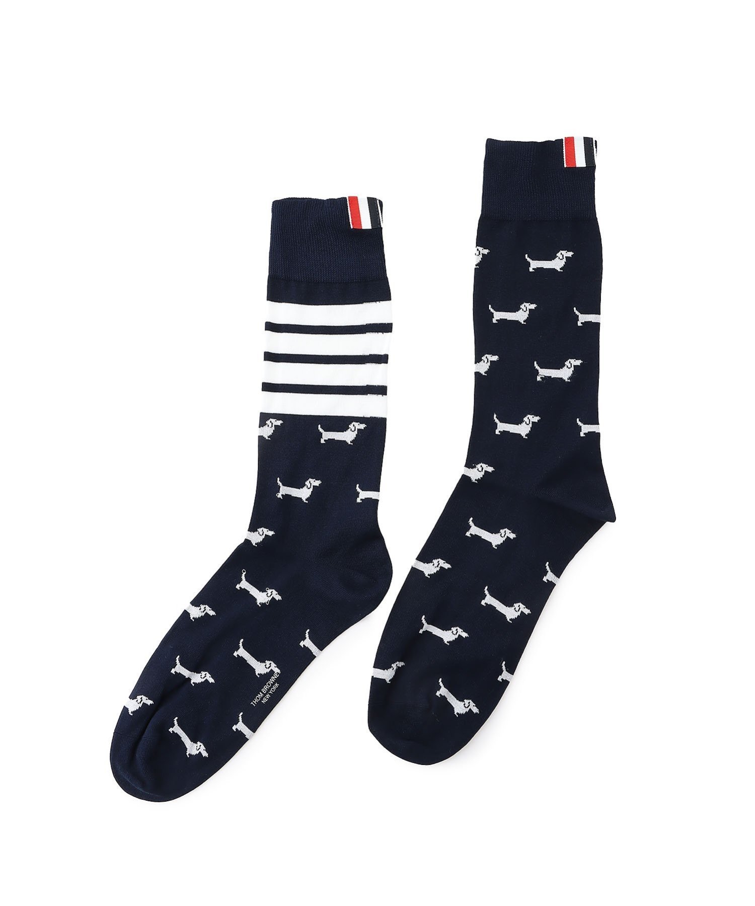 THOM BROWNE(トムブラウン)｜HECTOR HALF DROP MID CALF SOCKS
