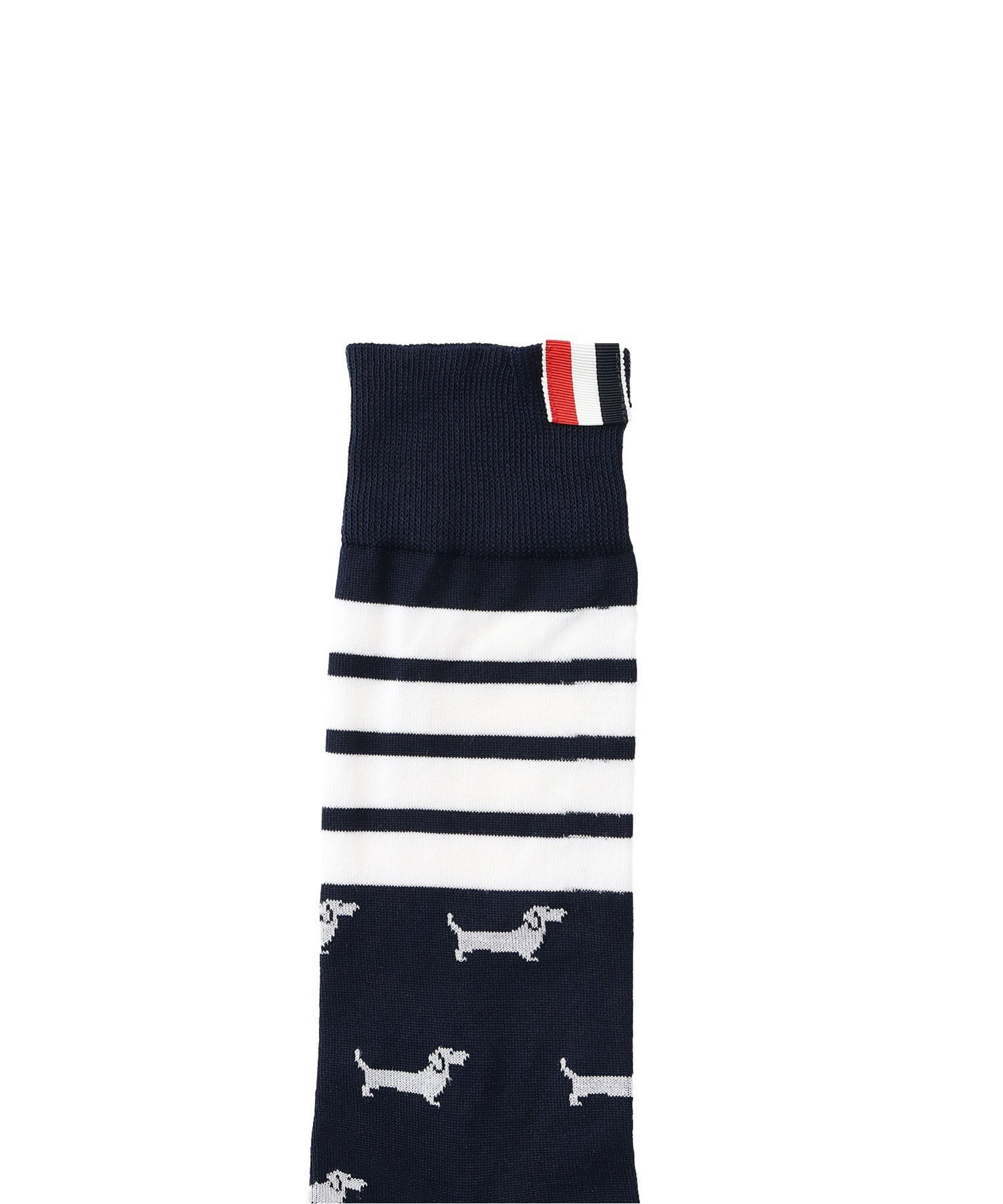 THOM BROWNE(トムブラウン)｜HECTOR MID CALF SOCKS | Rakuten Fashion