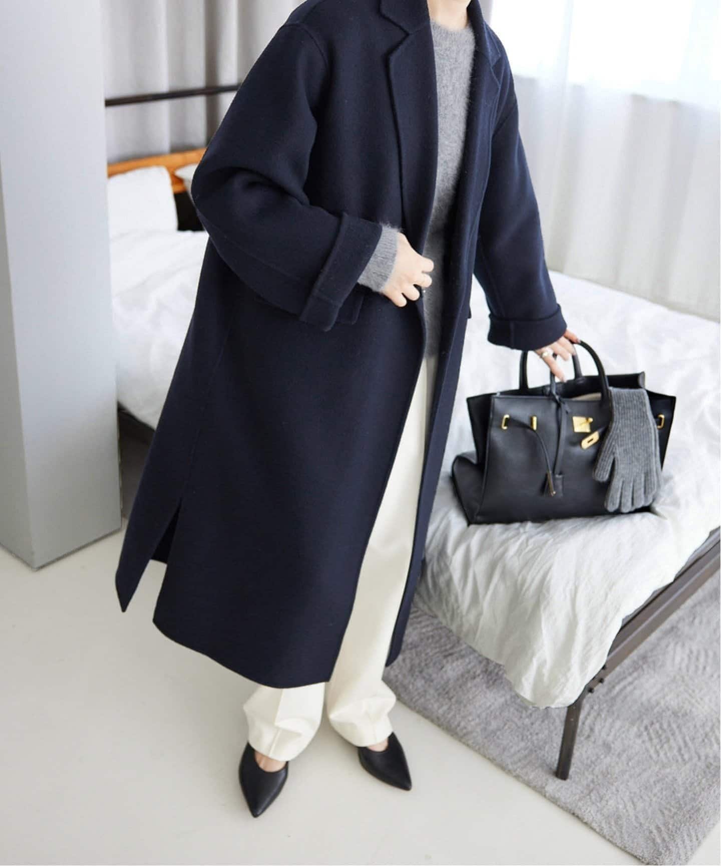 SLOBE IENA｜《追加》souple woolダブルフェイスチェスターコート