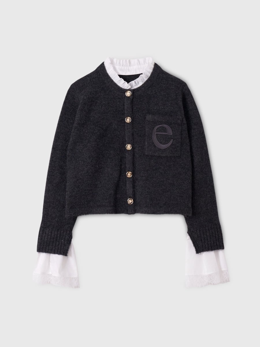 EIMY ISTOIRE｜Attachedcollrモヘアカーディガン | Rakuten Fashion