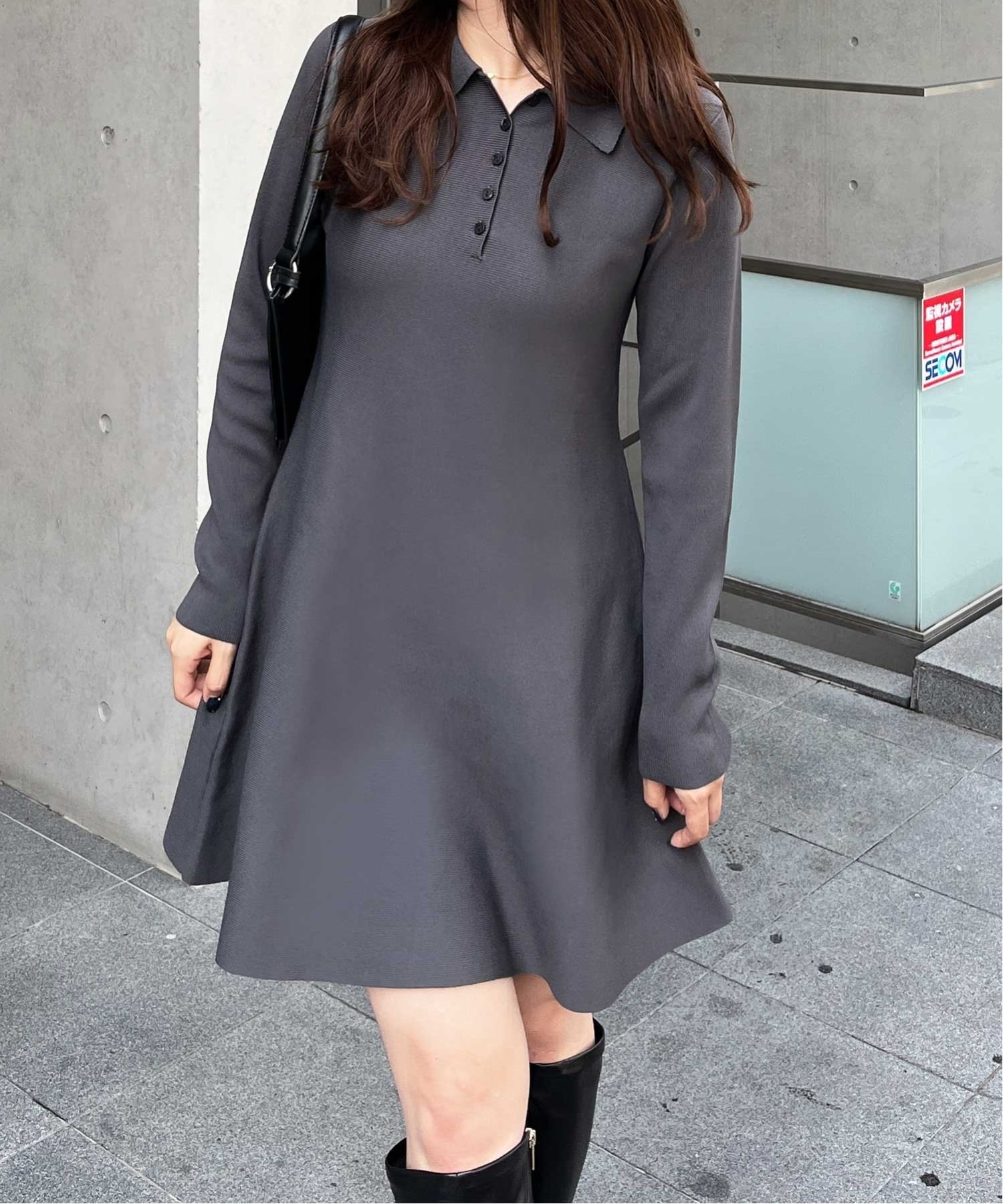 GeeRA｜【nelliy.】ペプラムニットミニワンピース | Rakuten Fashion