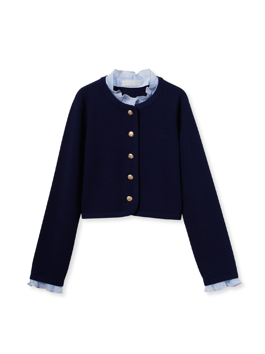 CELFORD｜【限定カラーあり】フリルデタッチャブルカーディガン