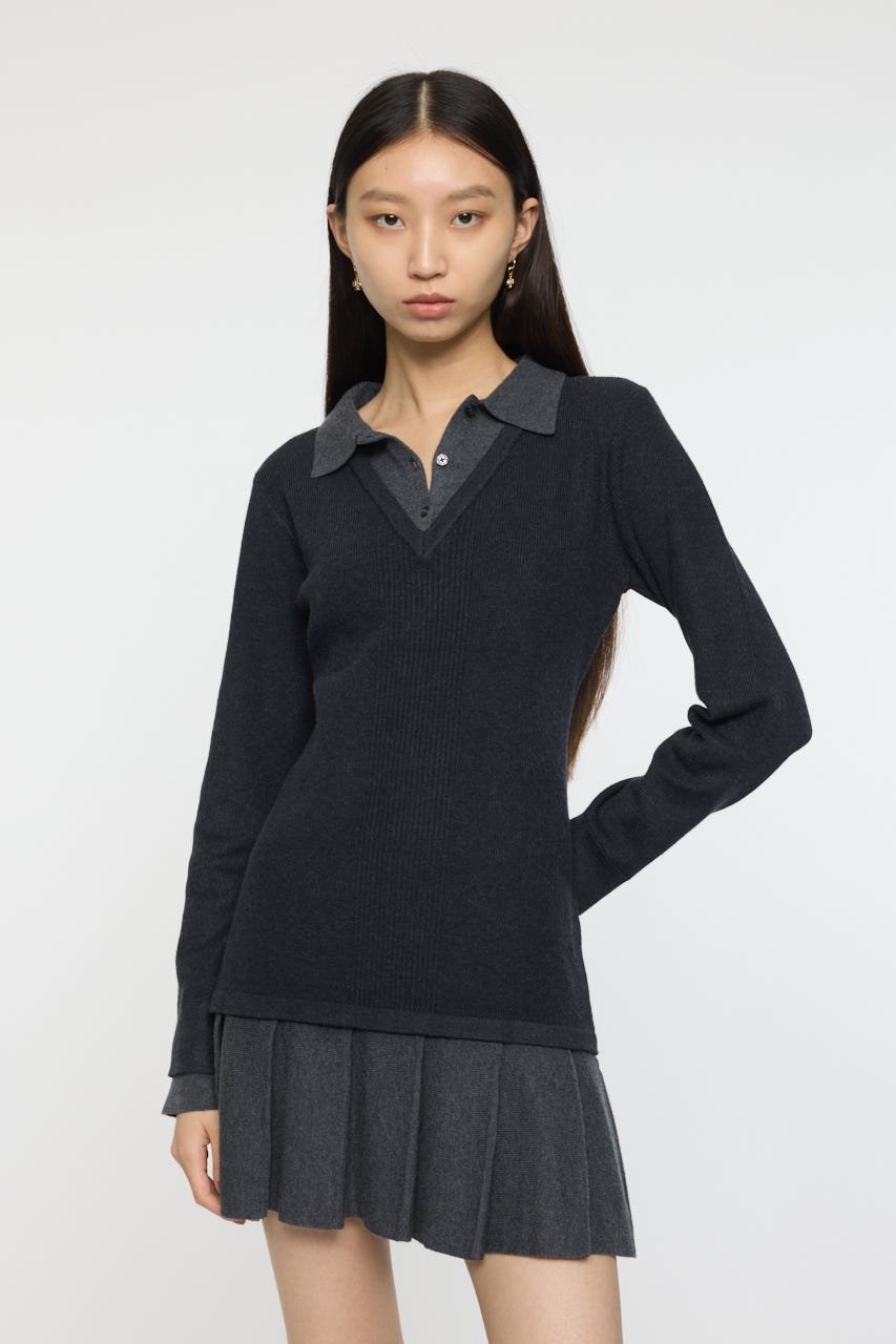 moussy｜LAYERED KNIT ミニドレス | Rakuten Fashion(楽天ファッション