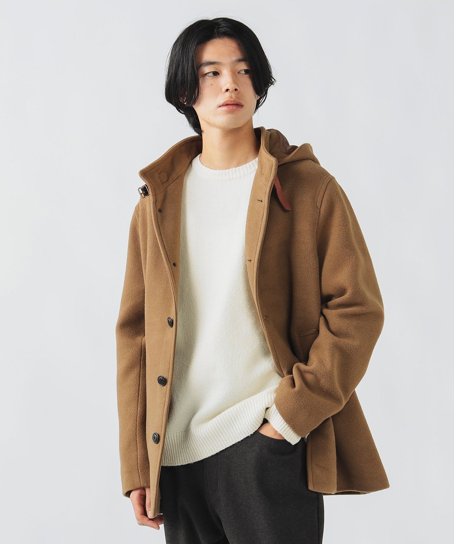 BEAMS HEART｜フーディー スタンドカラー コート | Rakuten Fashion
