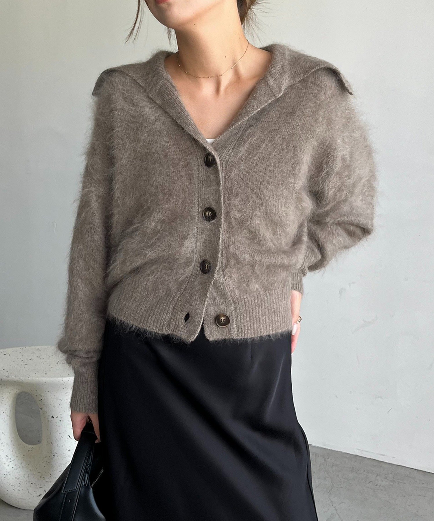 CAPRICIEUX LE'MAGE｜【上質な着心地】WOOL100ミンクタッチ