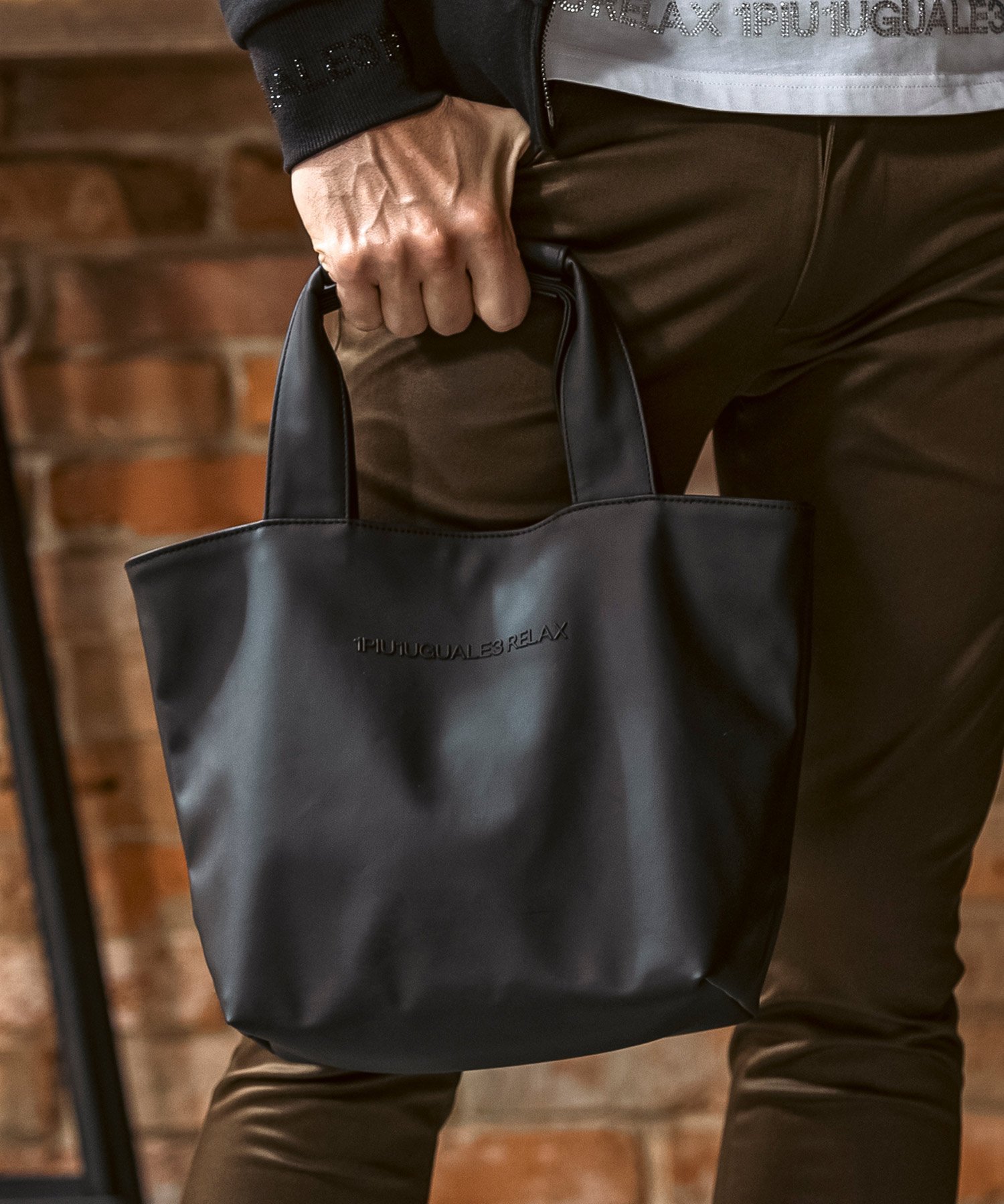 SHIFFON｜1PIU1UGUALE3 RELAX シンセティックレザーミニトートバッグ