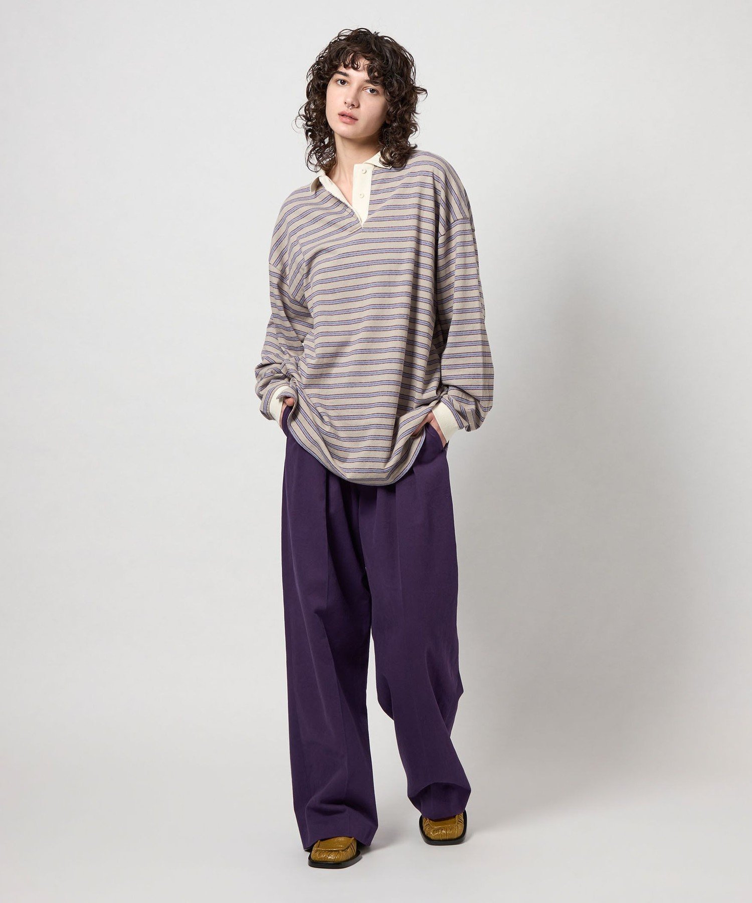 ロク6 roku コットンボーダーラガー BEAUTY&YOUTH UNITED ARROWS｜<6(ROKU)>コットン ボーダー ラガー