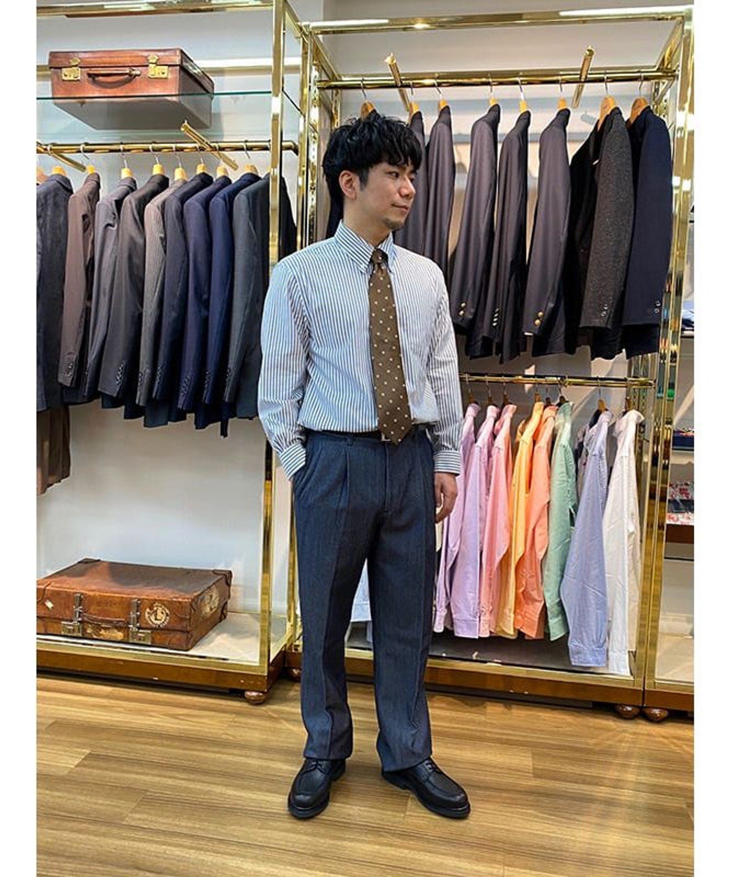 Brooks Brothers｜シルバーバックル ドレスベルト | Rakuten Fashion