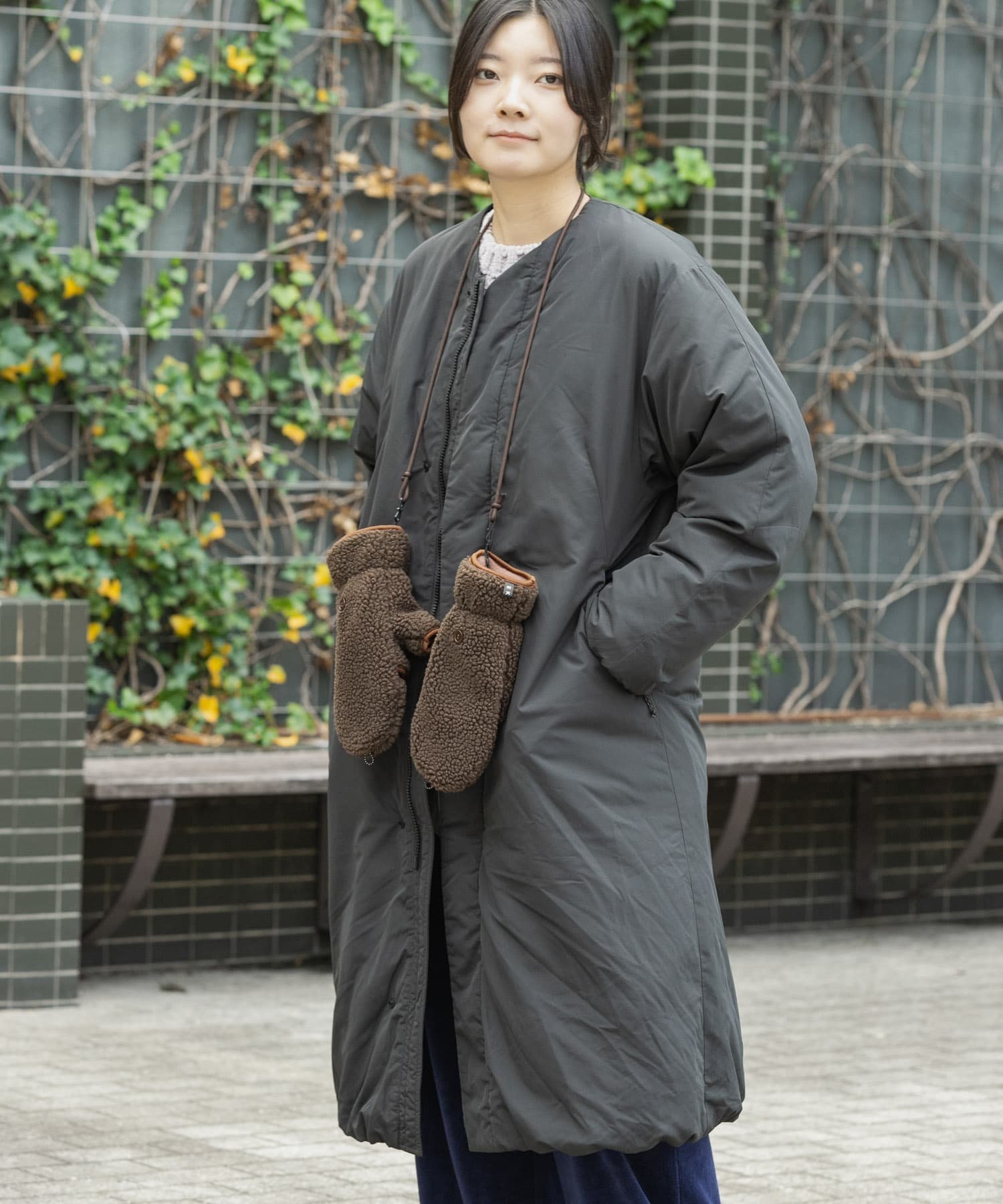 URBAN RESEARCH DOORS｜『UR TECH』中綿 ノーカラーコート | Rakuten