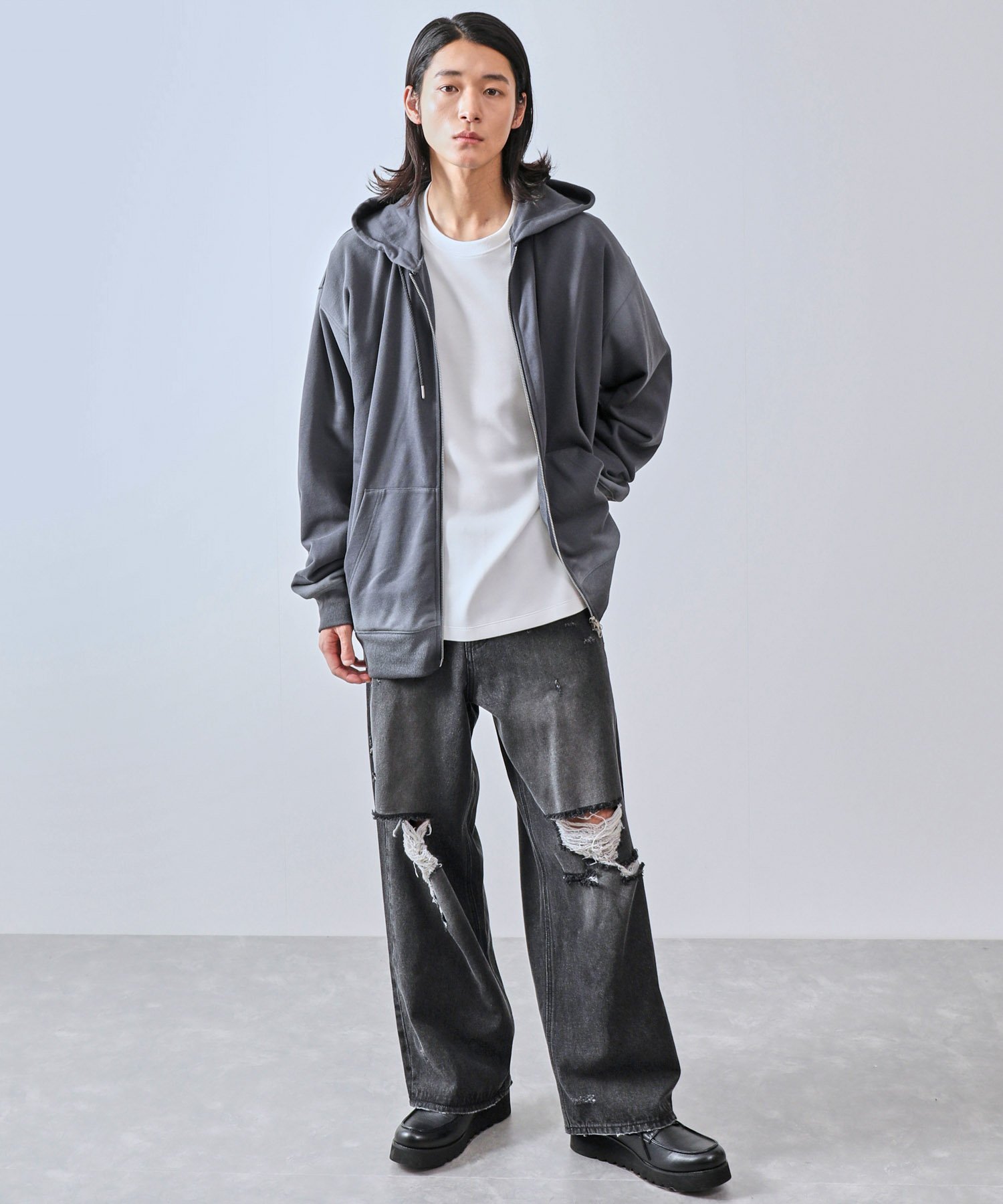 JUN STANDARD PICKS｜エッジスプレースウェットダブルジップパーカー