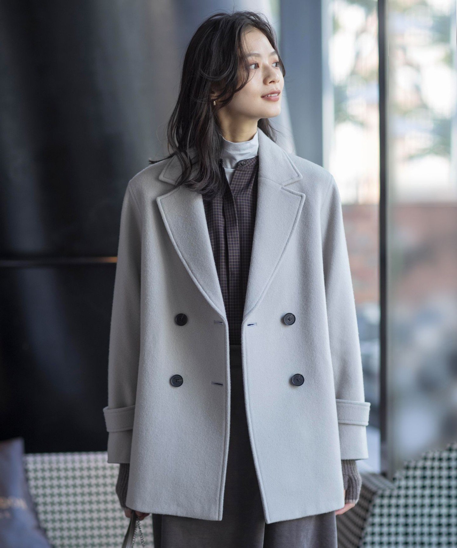 J.PRESS｜Jackal 140sソフトメルトン Pコート | Rakuten Fashion(楽天