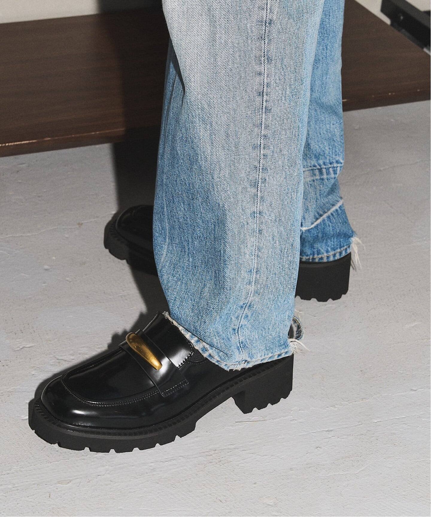 LE TALON｜GRISEメタルモチーフタンクソールローファー | Rakuten