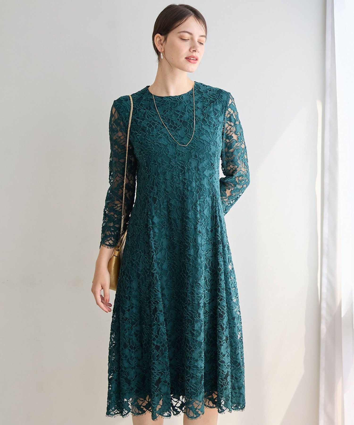 23区｜【APPLAUDIR】モールラインフラワーレース ドレス | Rakuten