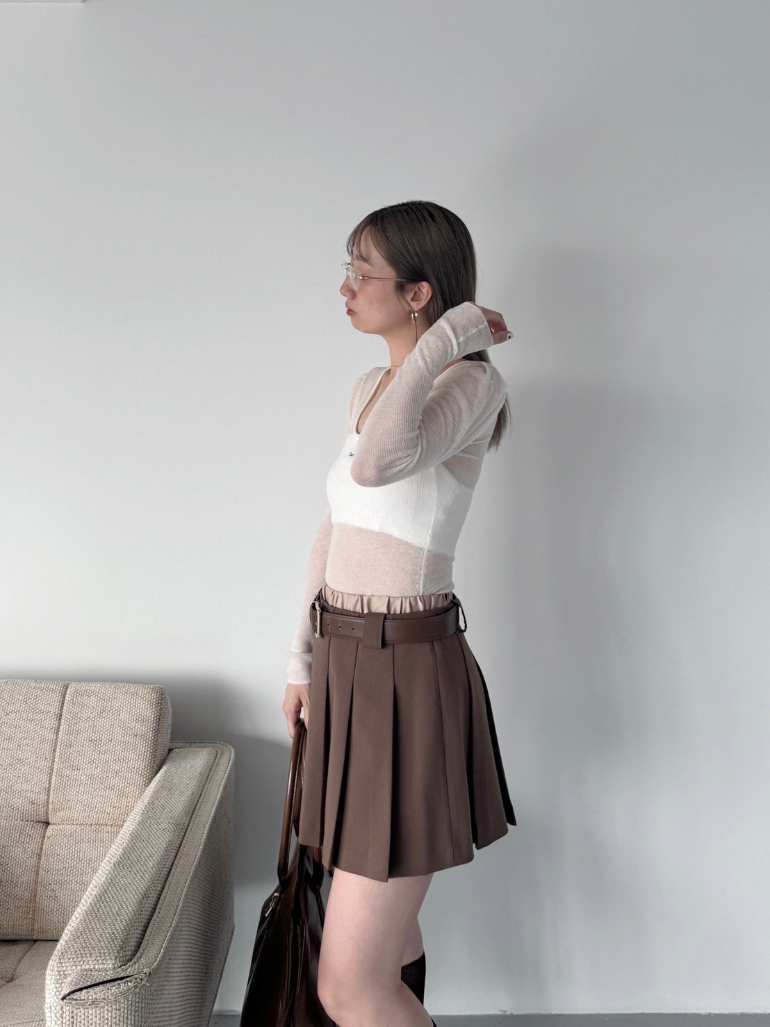 SNIDEL｜【Chacott】シアーリブニット | Rakuten Fashion(楽天