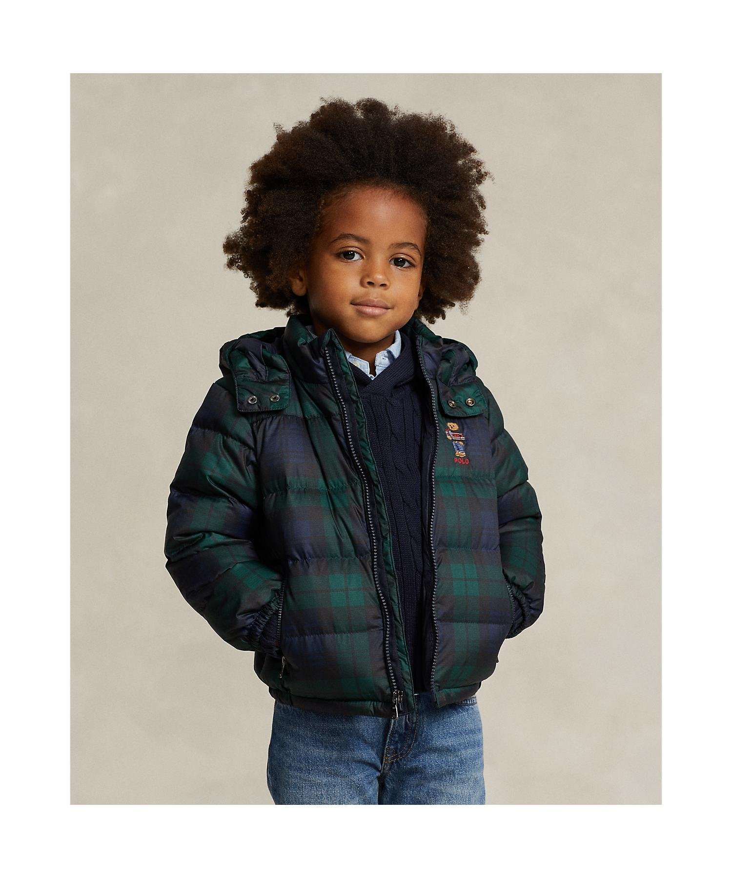 RALPH LAUREN｜(ボーイズ 2才~7才)Polo ベア プラッド ダウン