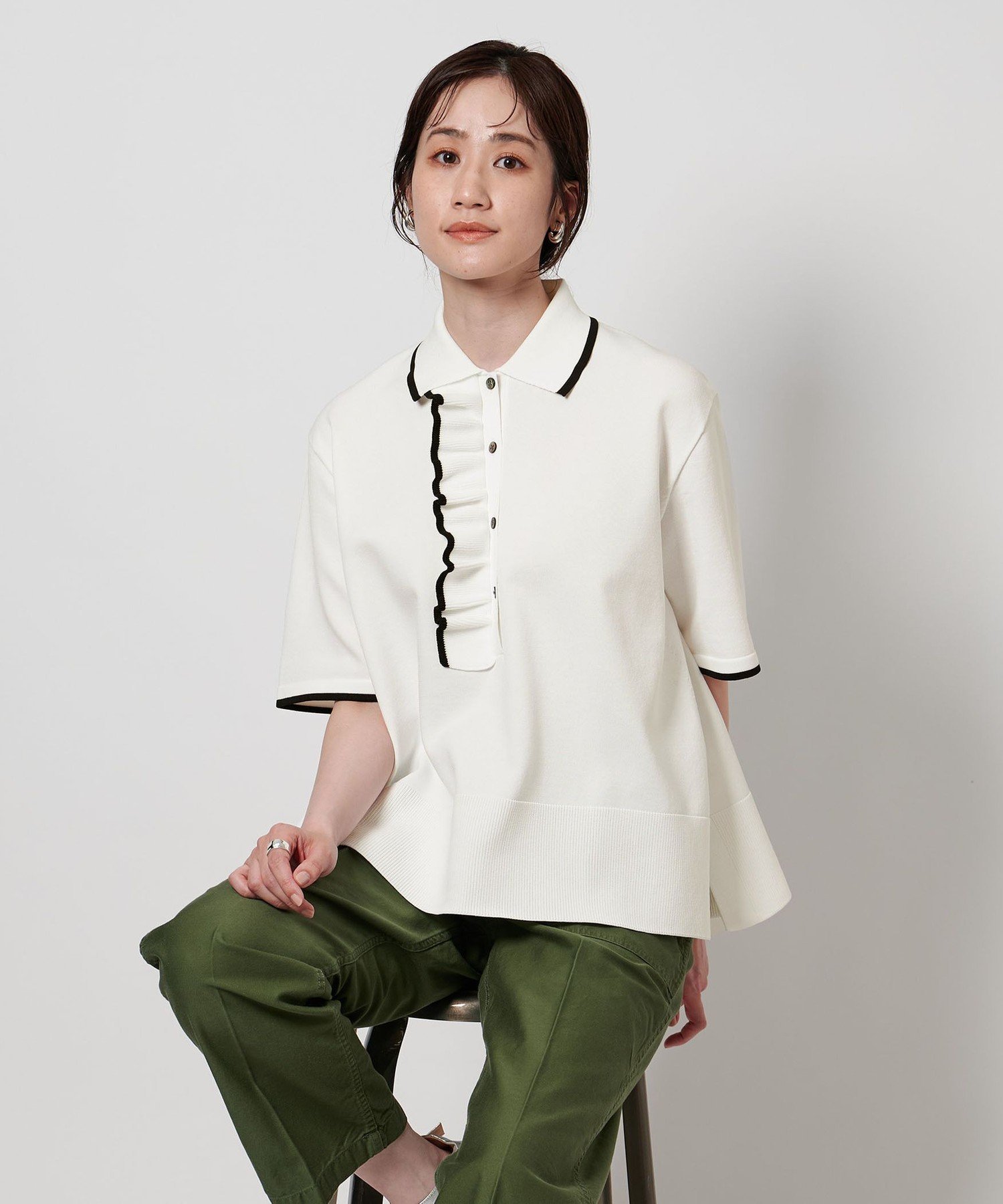 UNITED ARROWS LTD. OUTLET｜ミニマルフリル ニット 5SL | Rakuten