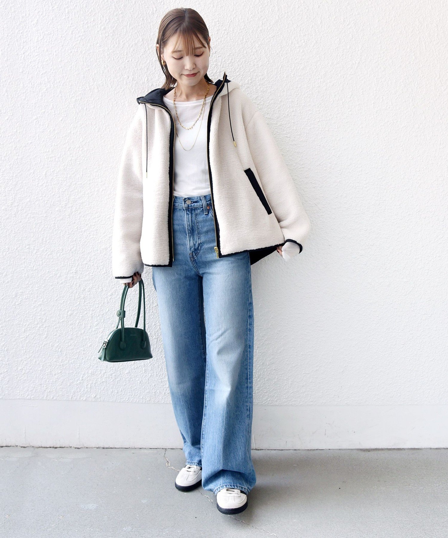 SHIPS｜【WEB限定】ボア 配色 フード ブルゾン | Rakuten Fashion(楽天