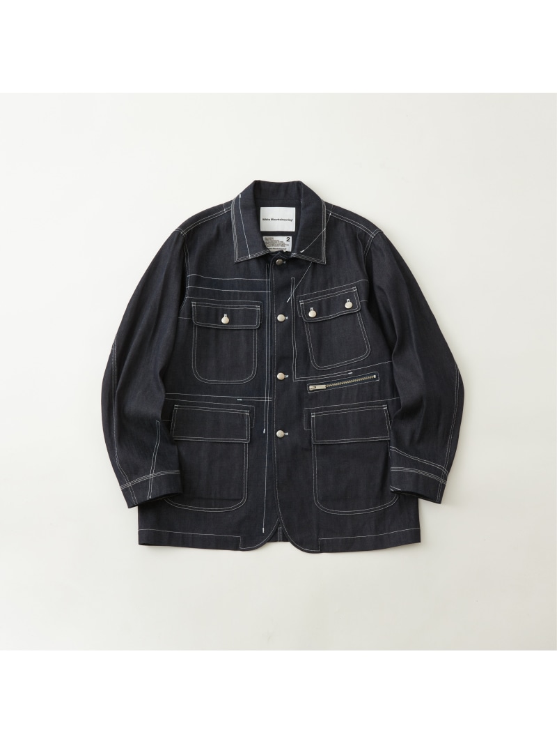 楽天市場】White Mountaineering (M)DENIM COVERALL ホワイト
