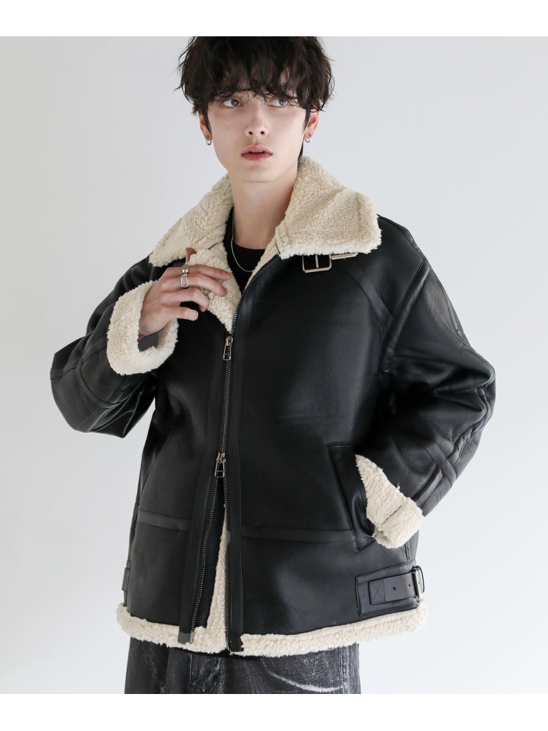 楽天市場】THE CASUAL 裏ボアフェイクムートンジャケット カジュアル