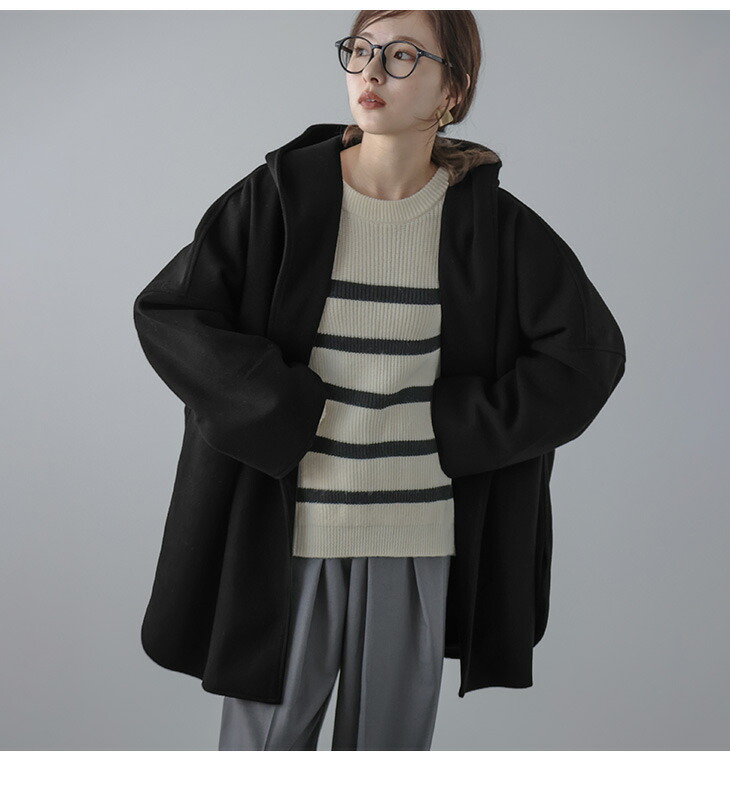 楽天市場】【60％OFFクーポン対象】フード付きポンチョ コート