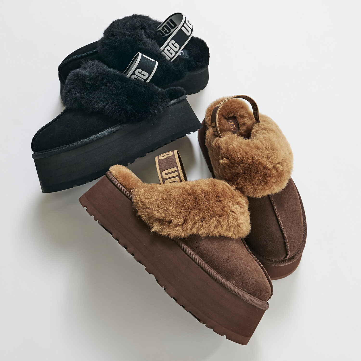 楽天市場】アグ UGG サンダル ファー ファンケット レディース 厚底